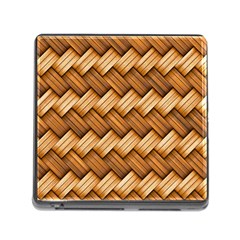 Basket Fibers Basket Texture Braid Memory Card Reader (square) by Nexatart