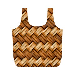 Basket Fibers Basket Texture Braid Full Print Recycle Bags (m)  by Nexatart