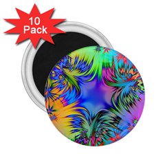 Star Abstract Colorful Fireworks 2 25  Magnets (10 Pack)  by Nexatart