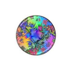 Star Abstract Colorful Fireworks Hat Clip Ball Marker by Nexatart