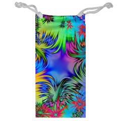 Star Abstract Colorful Fireworks Jewelry Bag by Nexatart