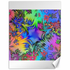 Star Abstract Colorful Fireworks Canvas 18  X 24   by Nexatart