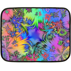 Star Abstract Colorful Fireworks Double Sided Fleece Blanket (mini)  by Nexatart