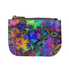 Star Abstract Colorful Fireworks Mini Coin Purses by Nexatart