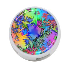 Star Abstract Colorful Fireworks 4-port Usb Hub (one Side) by Nexatart