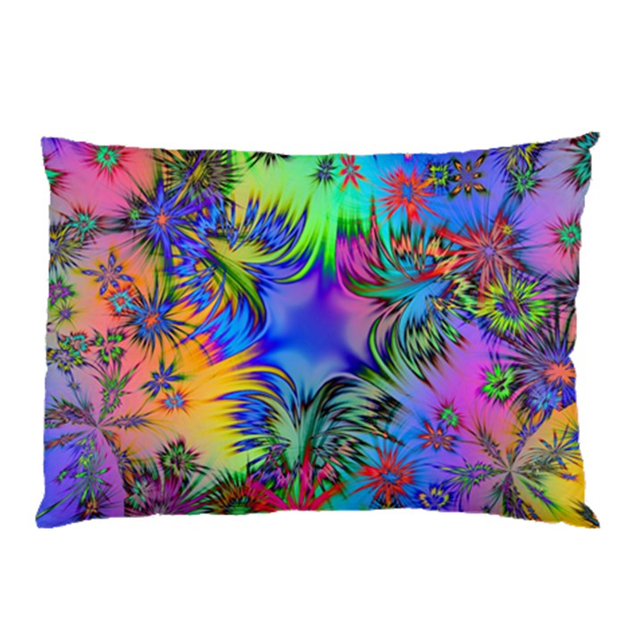 Star Abstract Colorful Fireworks Pillow Case (Two Sides)