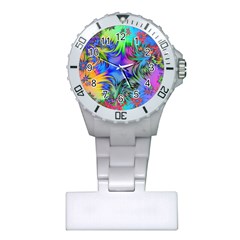 Star Abstract Colorful Fireworks Plastic Nurses Watch by Nexatart