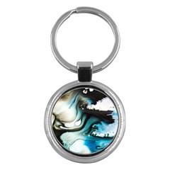 Abstract Painting Background Modern Key Chains (round)  by Nexatart