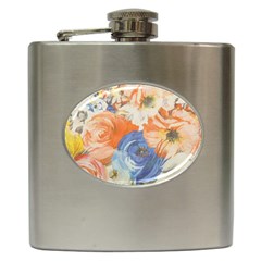 Texture Fabric Textile Detail Hip Flask (6 Oz) by Nexatart