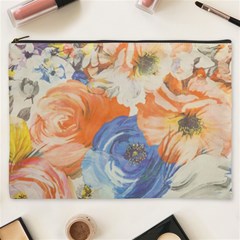 Texture Fabric Textile Detail Cosmetic Bag (xxxl)  by Nexatart