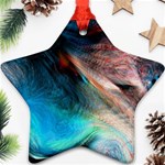 Background Art Abstract Watercolor Star Ornament (Two Sides) Back