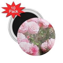 Flowers Roses Art Abstract Nature 2 25  Magnets (10 Pack)  by Nexatart