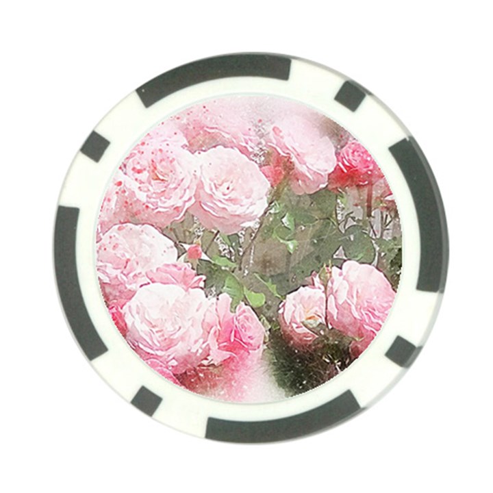 Flowers Roses Art Abstract Nature Poker Chip Card Guard (10 pack)