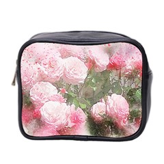 Flowers Roses Art Abstract Nature Mini Toiletries Bag 2-side by Nexatart