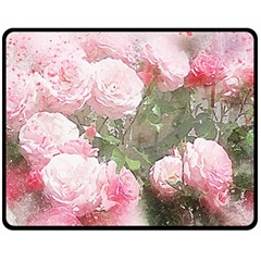 Flowers Roses Art Abstract Nature Fleece Blanket (medium)  by Nexatart