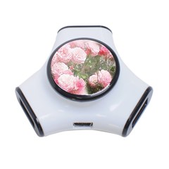 Flowers Roses Art Abstract Nature 3-port Usb Hub by Nexatart