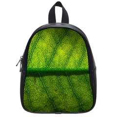 Leaf Nature Green The Leaves School Bag (small) by Nexatart