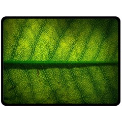 Leaf Nature Green The Leaves Fleece Blanket (large)  by Nexatart