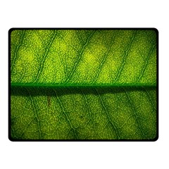 Leaf Nature Green The Leaves Fleece Blanket (small) by Nexatart