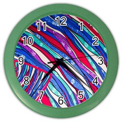 Texture Pattern Fabric Natural Color Wall Clocks