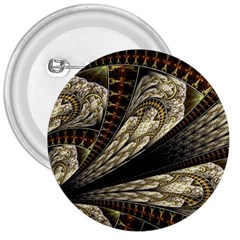 Fractal Abstract Pattern Spiritual 3  Buttons by Nexatart