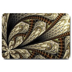 Fractal Abstract Pattern Spiritual Large Doormat  by Nexatart