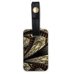 Fractal Abstract Pattern Spiritual Luggage Tags (one Side)  by Nexatart