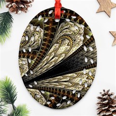 Fractal Abstract Pattern Spiritual Ornament (oval Filigree) by Nexatart