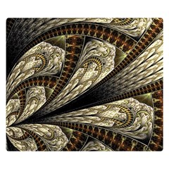 Fractal Abstract Pattern Spiritual Double Sided Flano Blanket (small)  by Nexatart