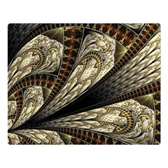 Fractal Abstract Pattern Spiritual Double Sided Flano Blanket (large)  by Nexatart