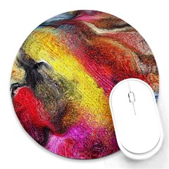 Background Art Abstract Watercolor Round Mousepads by Nexatart