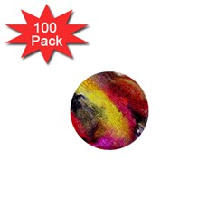 Background Art Abstract Watercolor 1  Mini Buttons (100 Pack)  by Nexatart