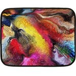 Background Art Abstract Watercolor Double Sided Fleece Blanket (Mini)  35 x27  Blanket Front