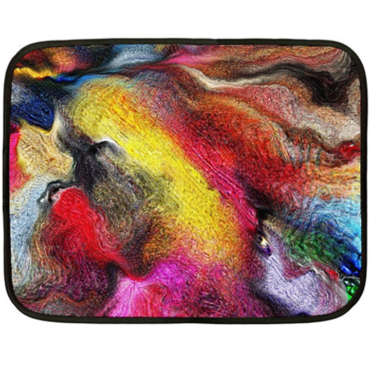 Background Art Abstract Watercolor Double Sided Fleece Blanket (Mini) 