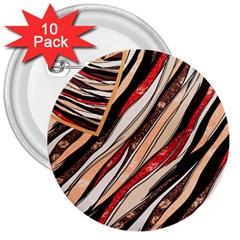 Fabric Texture Color Pattern 3  Buttons (10 Pack)  by Nexatart