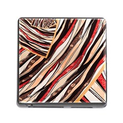 Fabric Texture Color Pattern Memory Card Reader (square) by Nexatart