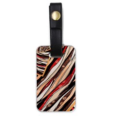 Fabric Texture Color Pattern Luggage Tags (one Side)  by Nexatart