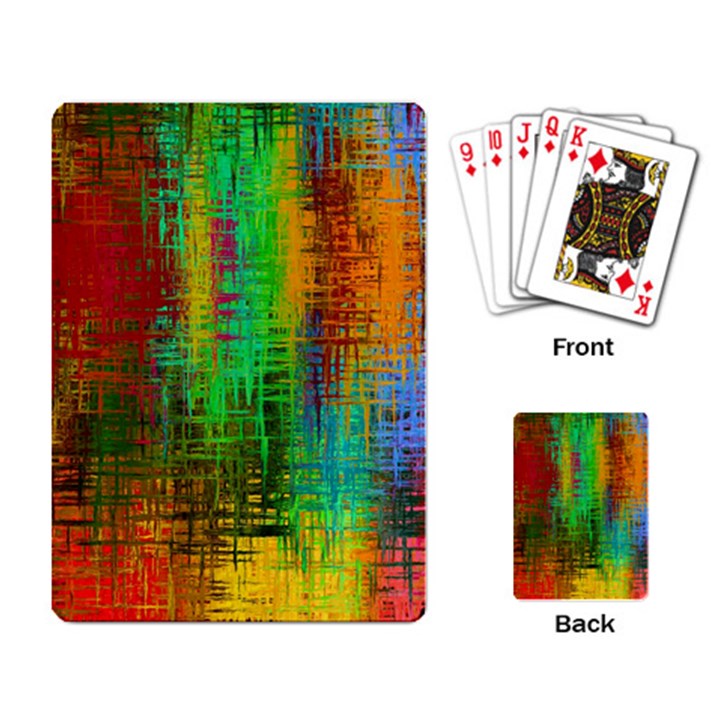 Color Abstract Background Textures Playing Card