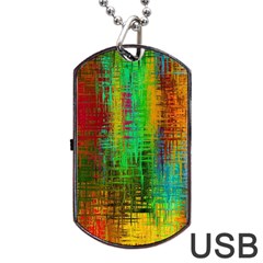 Color Abstract Background Textures Dog Tag Usb Flash (one Side) by Nexatart