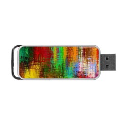 Color Abstract Background Textures Portable Usb Flash (one Side) by Nexatart