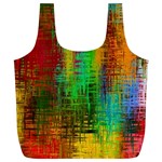 Color Abstract Background Textures Full Print Recycle Bags (L)  Front