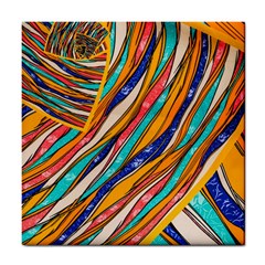 Fabric Texture Color Pattern Tile Coasters by Nexatart