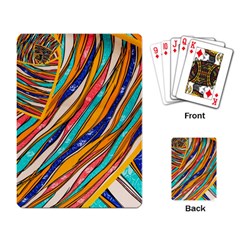 Fabric Texture Color Pattern Playing Card by Nexatart