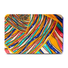 Fabric Texture Color Pattern Plate Mats by Nexatart