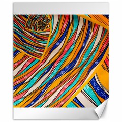 Fabric Texture Color Pattern Canvas 11  X 14   by Nexatart