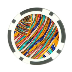 Fabric Texture Color Pattern Poker Chip Card Guard by Nexatart