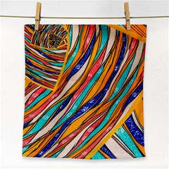 Fabric Texture Color Pattern Face Towel by Nexatart