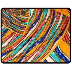 Fabric Texture Color Pattern Fleece Blanket (medium)  by Nexatart