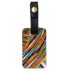 Fabric Texture Color Pattern Luggage Tags (one Side)  by Nexatart