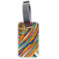 Fabric Texture Color Pattern Luggage Tags (two Sides) by Nexatart